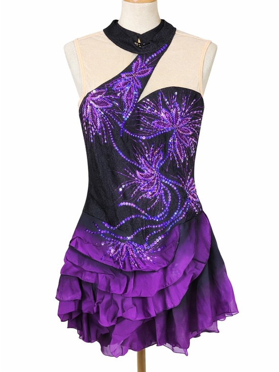 Other - Purple & Black Sequin Dance/Twilling Piece size 7